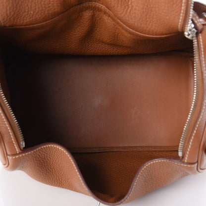 Hermes Taurillon Clemence Lindy 30 Gold 5 of 7