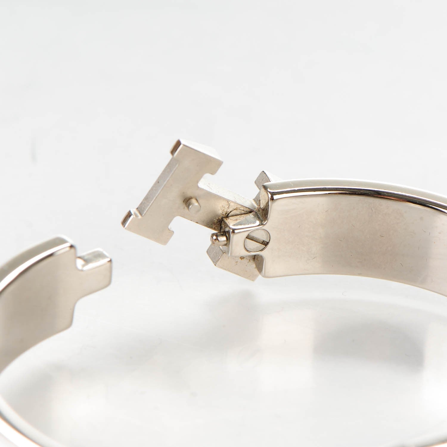 Hermes Enamel Narrow Clic Clac H Bracelet PM White 5 of 6