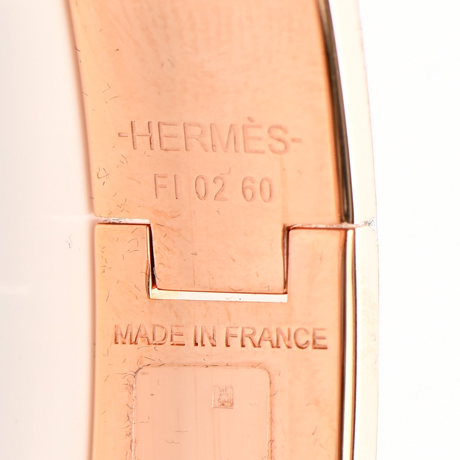 Hermes Enamel Narrow Clic Clac H Bracelet PM Rose Dragee 4 of 5