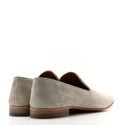 Christian Louboutin Veau Velours Mens Dandelion Flat Loafers 42 Goose 4 of 9