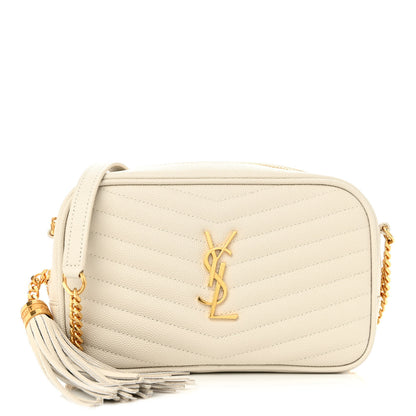 Saint Laurent Grain De Poudre Matelasse Monogram Mini Lou Camera Bag Crema Soft 1 of 9
