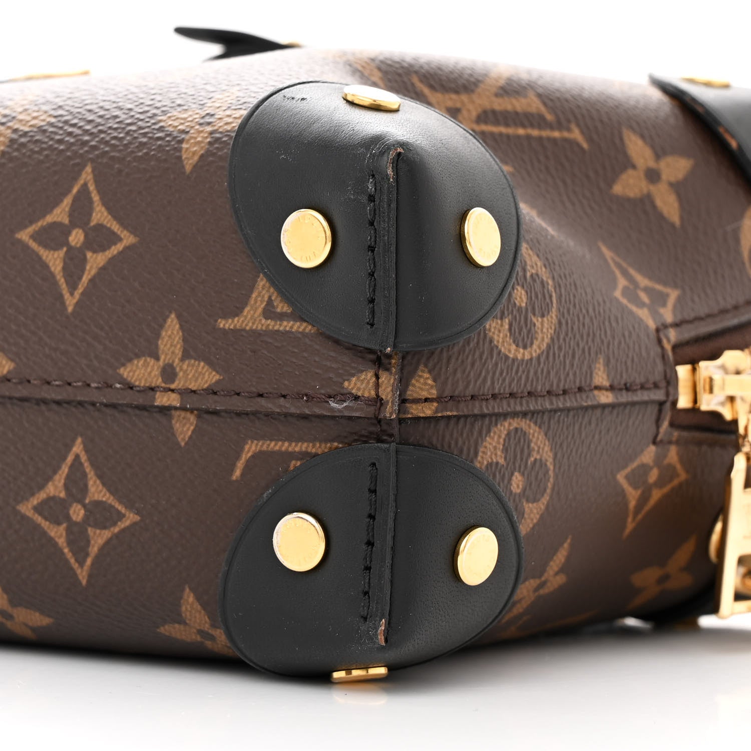 Louis Vuitton Monogram Petite Malle Souple Black 9 of 11