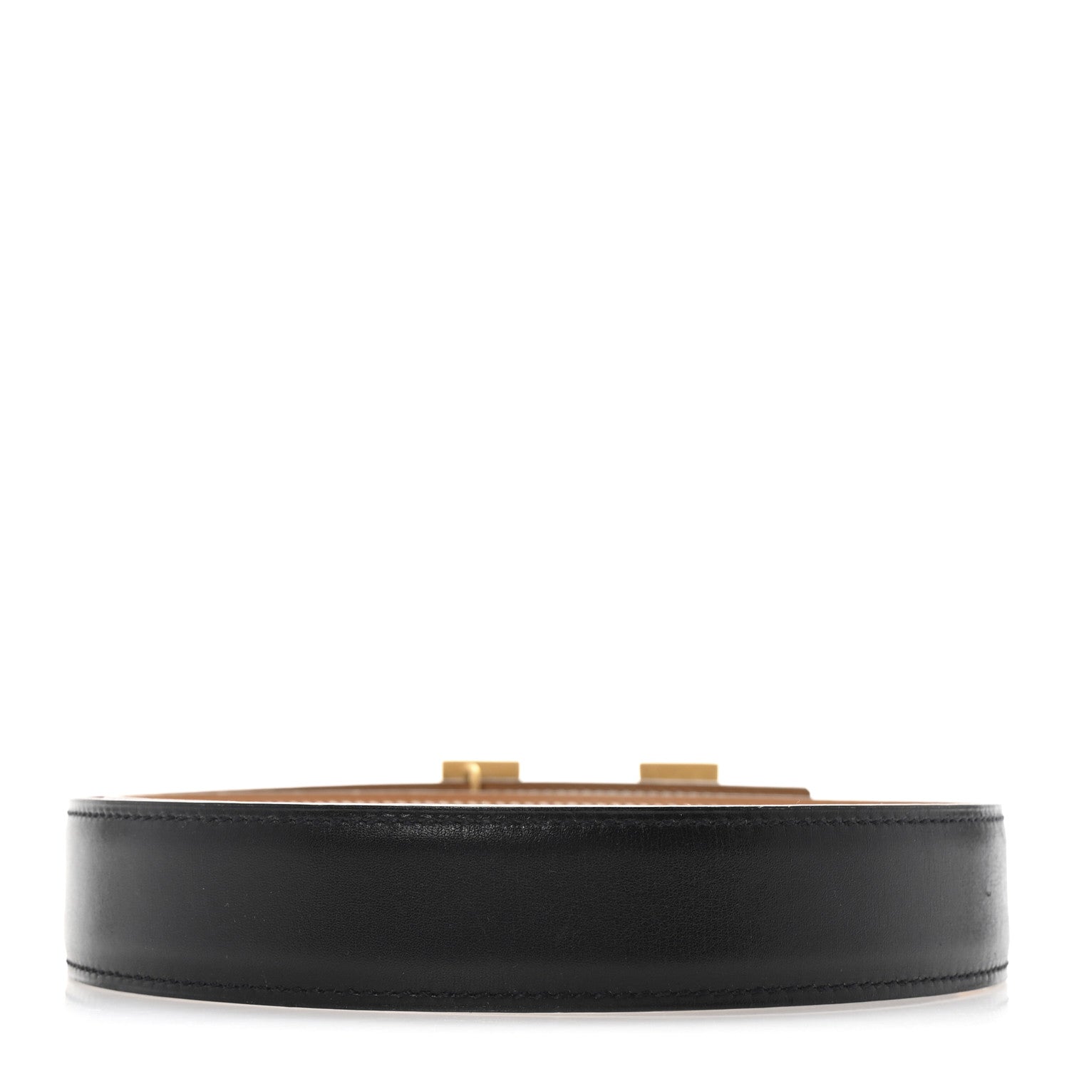 Hermes Box Swift 32mm H Belt 90 Black Gold 2 of 7