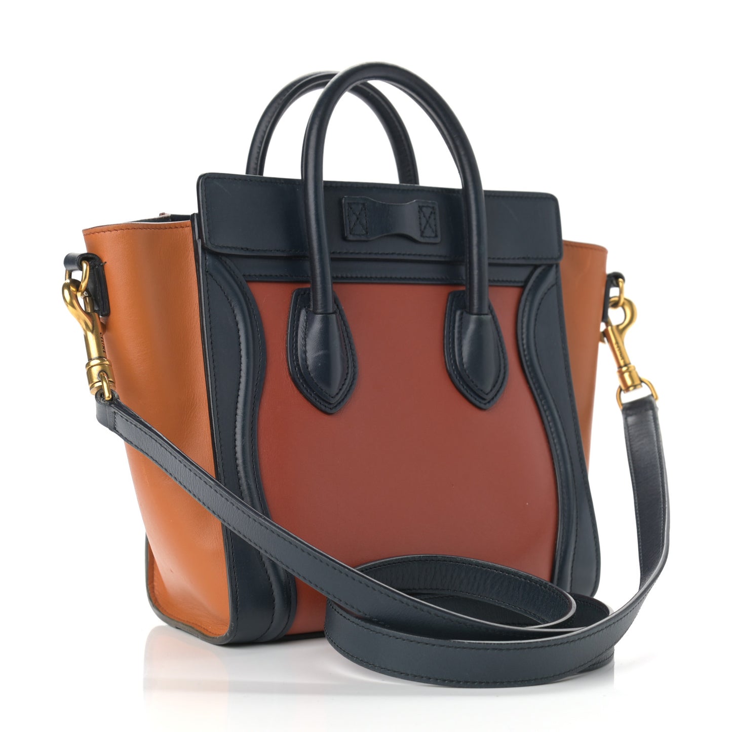 Smooth Calfskin Nano Tri-Color Luggage Brick