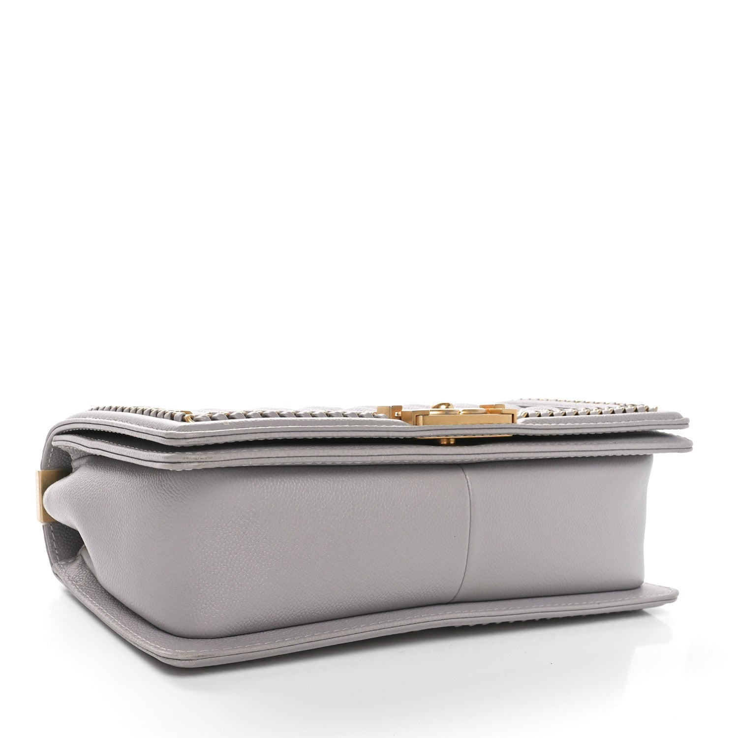 Chanel Caviar Quilted Chain Around Medium Boy Flap Grey 4 of 12
