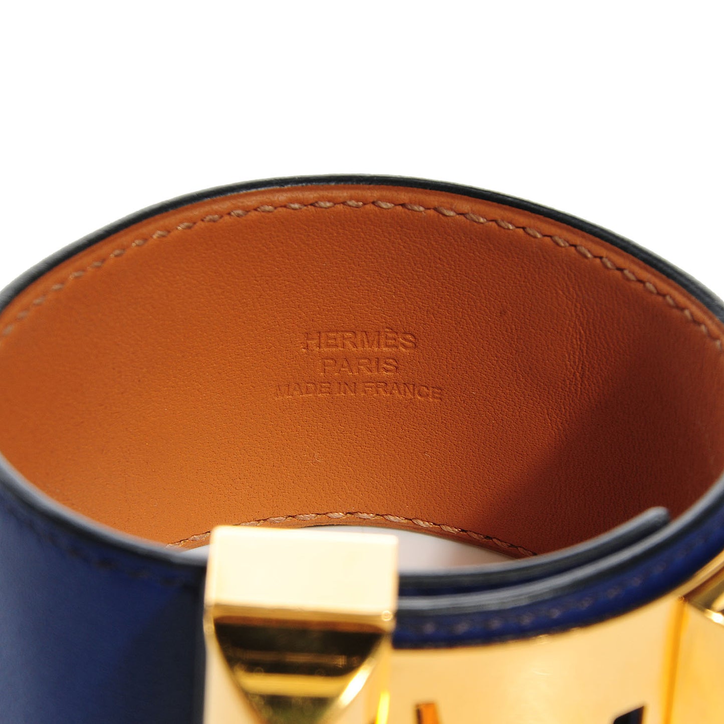 Swift Collier de Chien CDC Bracelet Large Bleu Saphir