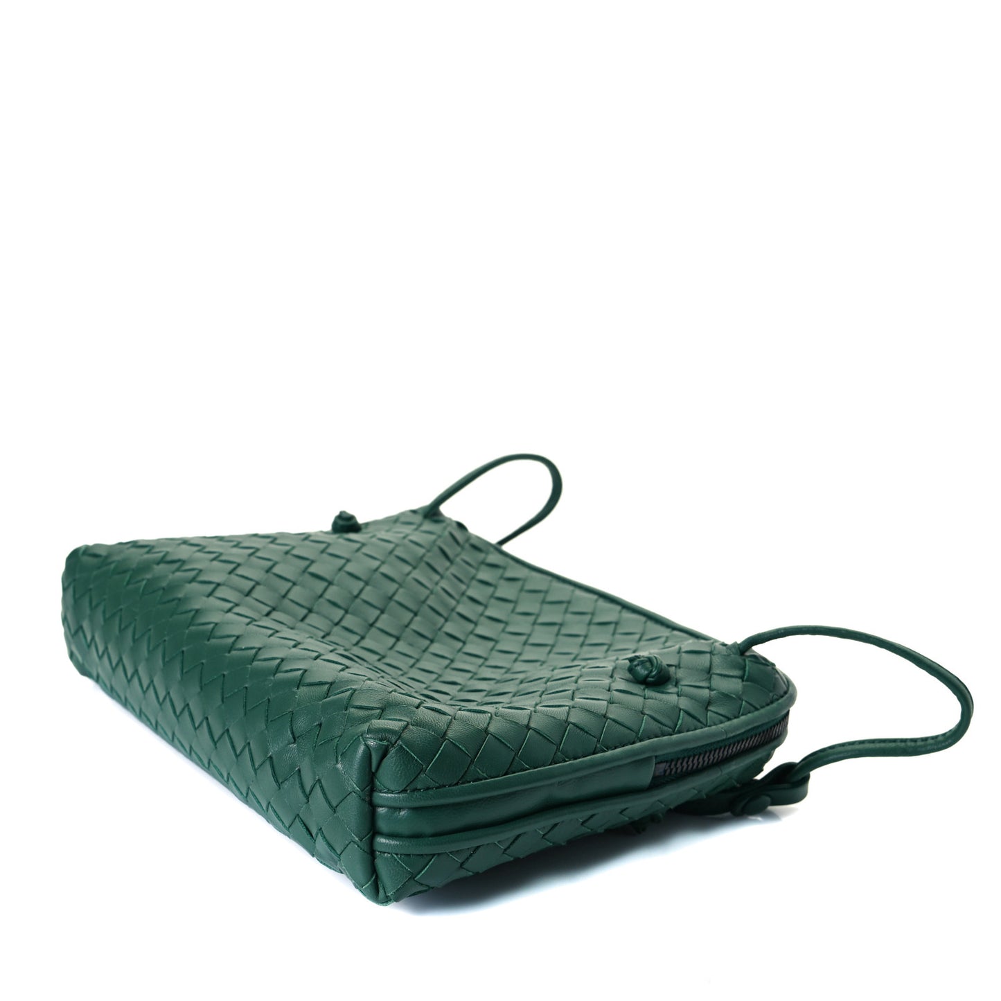 Nappa Intrecciato Nodini Crossbody Messenger Menthe
