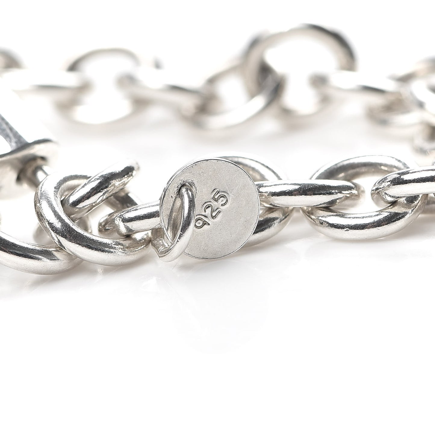 Sterling Silver 1837 Lock Charm Bracelet
