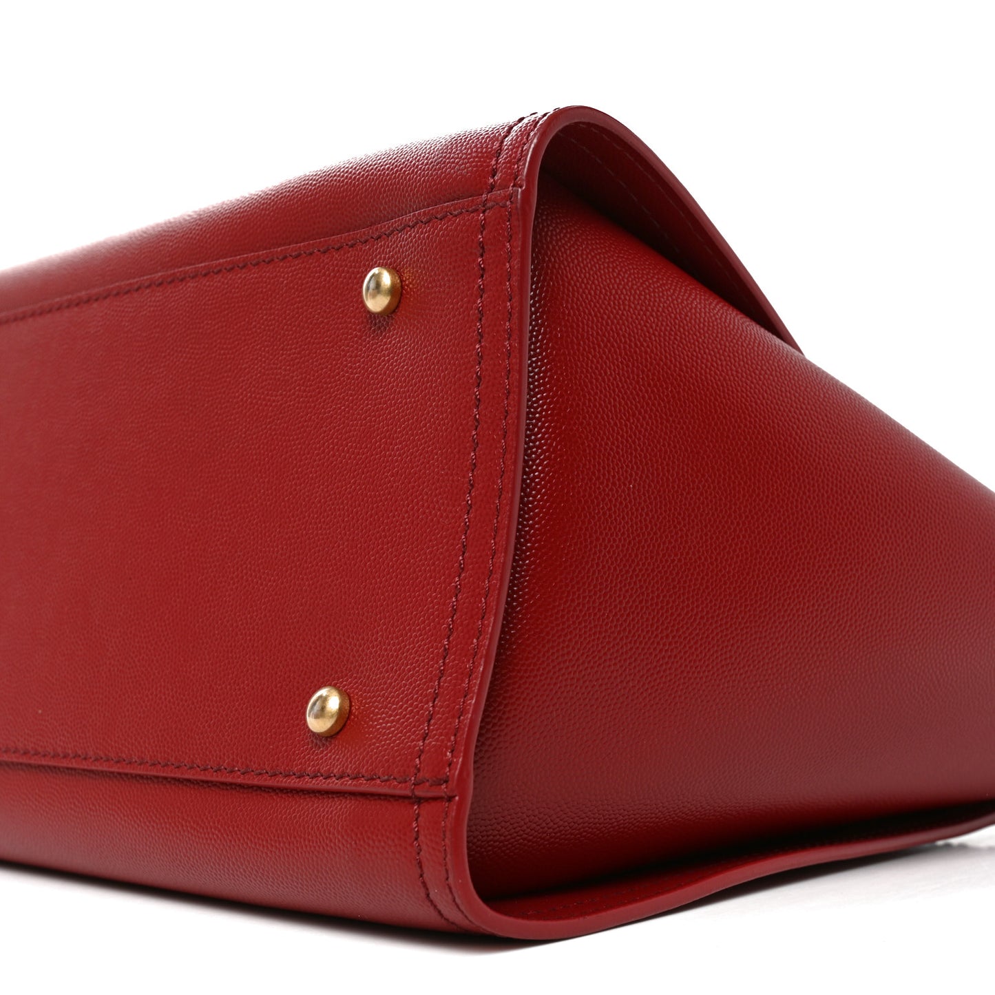 Caviar Small Studded Deauville Tote Red