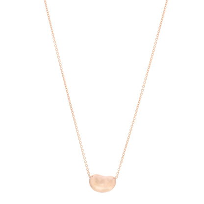 Tiffany 18K Rose Gold 12mm Elsa Peretti Bean Pendant Necklace 1 of 8