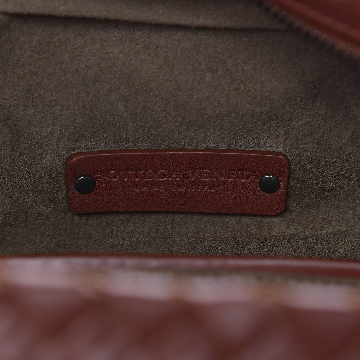 Nappa Intrecciato Brick Tote Canyon