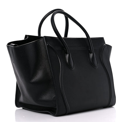 Celine Grained Calfskin Medium Phantom Luggage Black 4 of 16