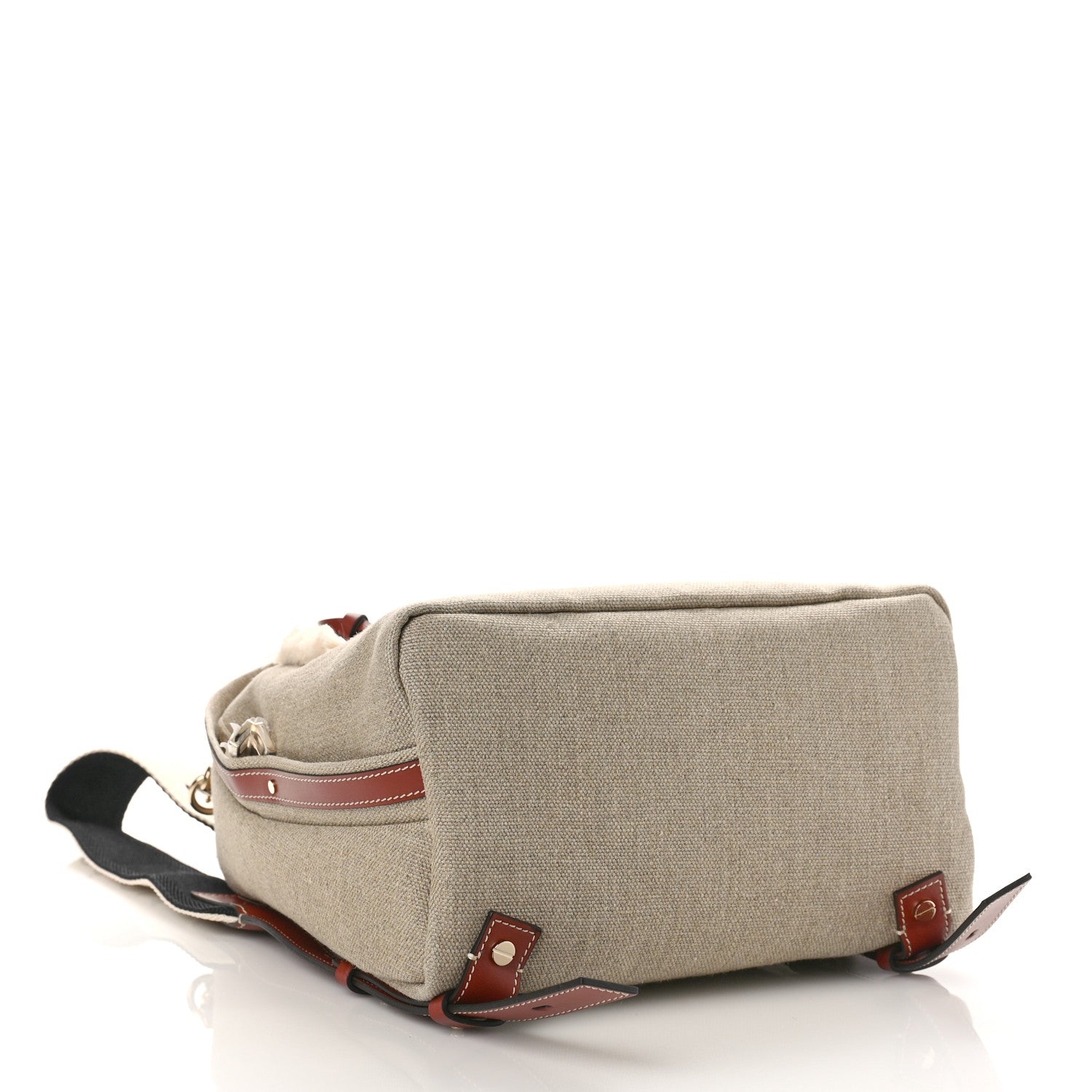 Chloe Canvas Logo Woody Backpack Sepia Brown 5 of 10