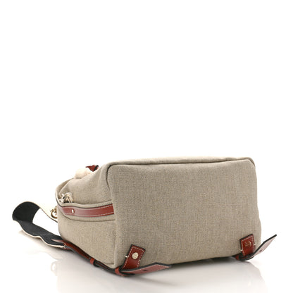 Chloe Canvas Logo Woody Backpack Sepia Brown 5 of 10