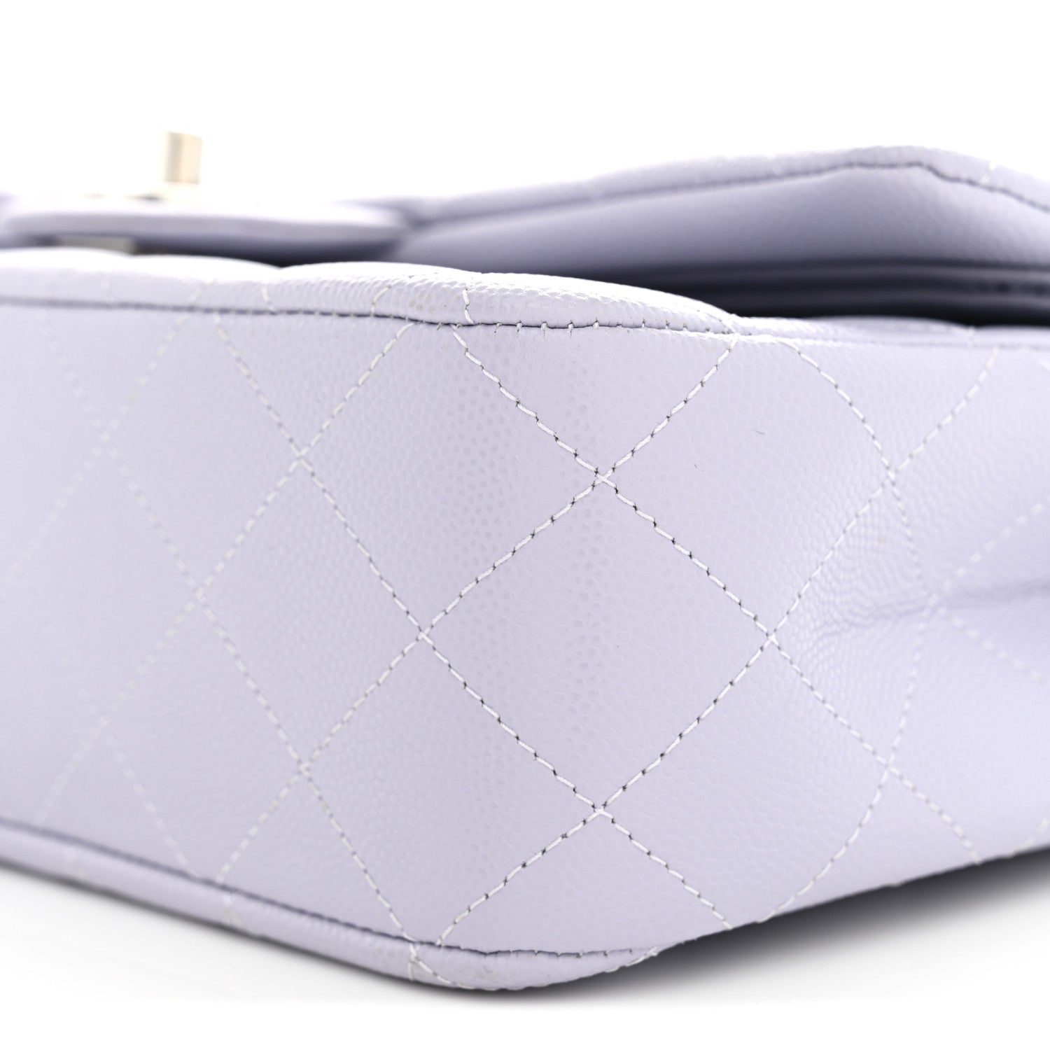 Chanel Caviar Quilted Medium Double Flap Light Purple 10 of 11