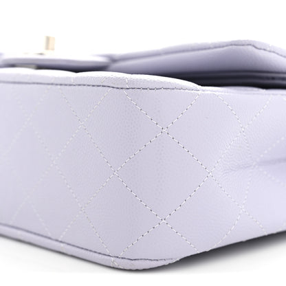 Chanel Caviar Quilted Medium Double Flap Light Purple 10 of 11