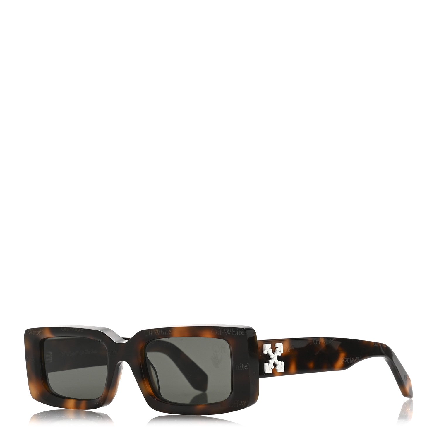 Off-White Acetate Arthur Square Sunglasses OW40004U Tortoise Tortoise 1 of 7