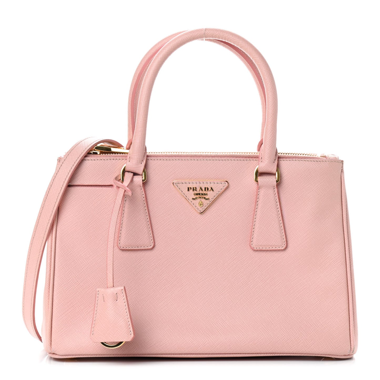 Saffiano Mini Galleria Double Zip Tote Orchidea