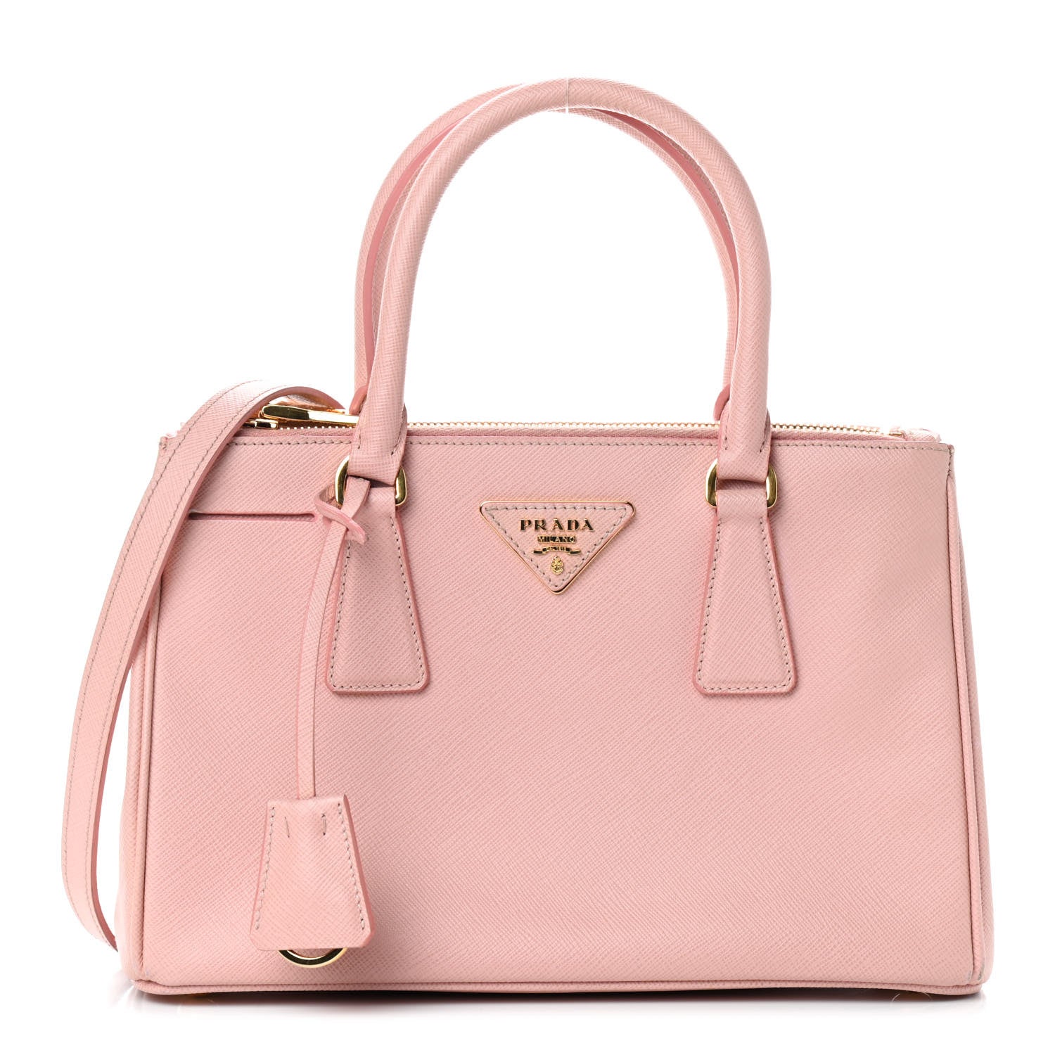 Prada Saffiano Mini Galleria Double Zip Tote Orchidea 1 of 10