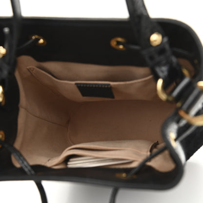 Gucci Suede Patent Web Small Ophidia Bucket Bag Black 5 of 10