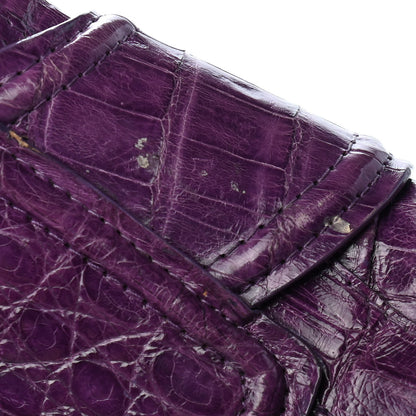 Nancy Gonzalez Crocodile Tote Purple 8 of 10