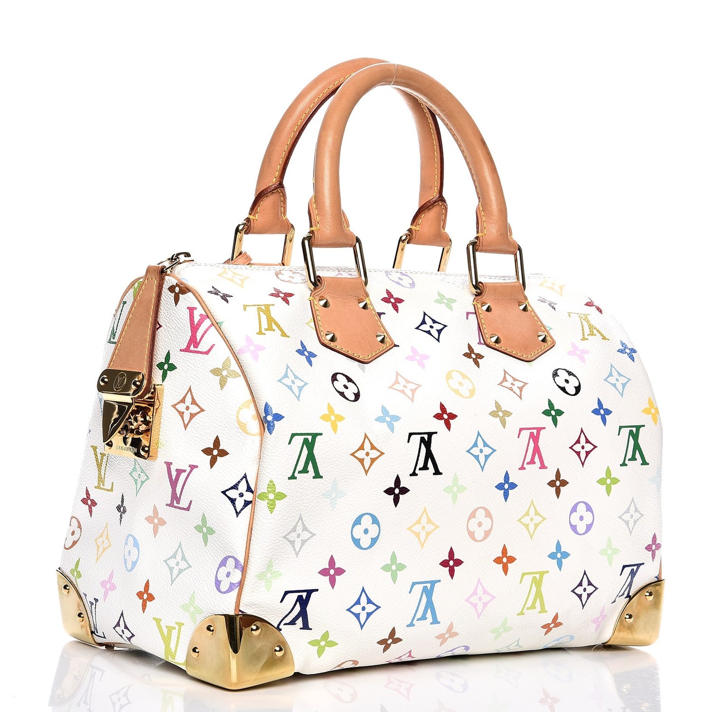 Monogram Multicolor Speedy 30 White