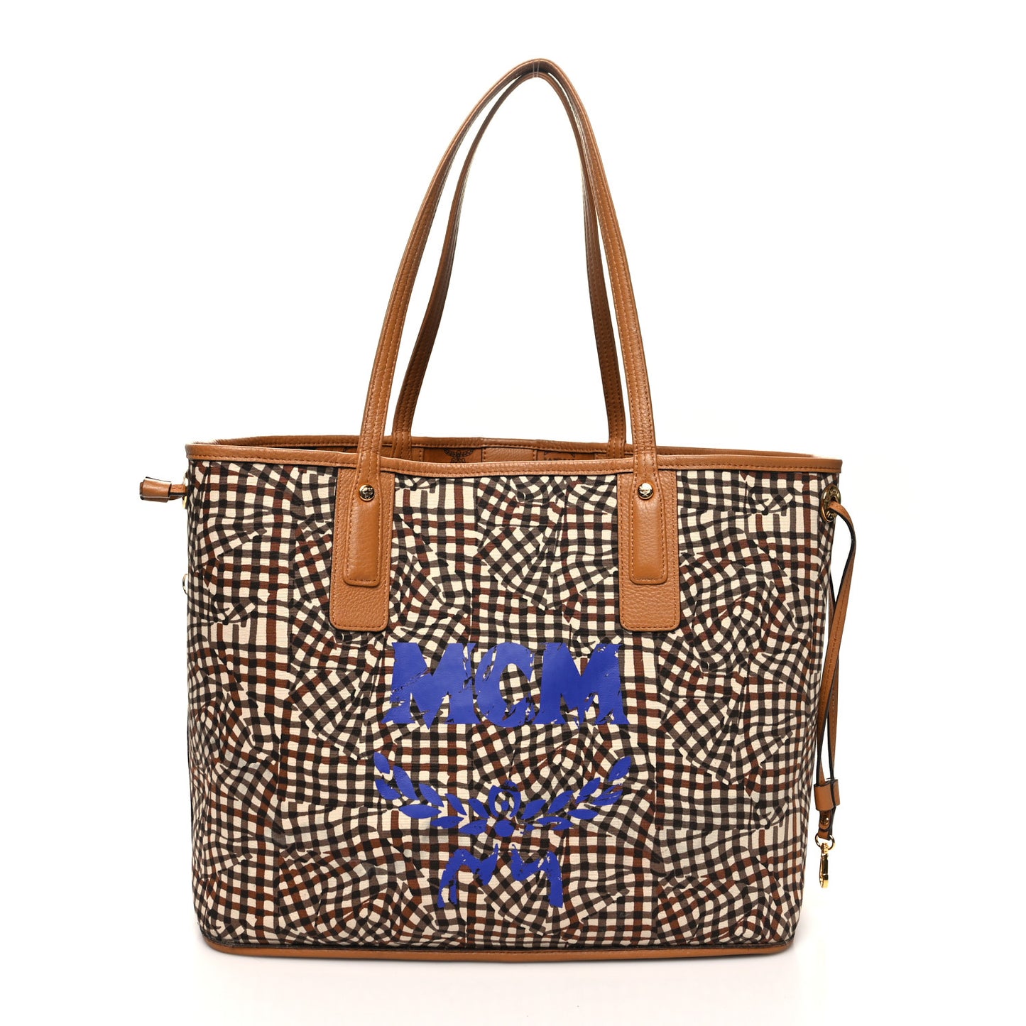 Visetos Medium Liz Reversible Shopper Tote Cognac
