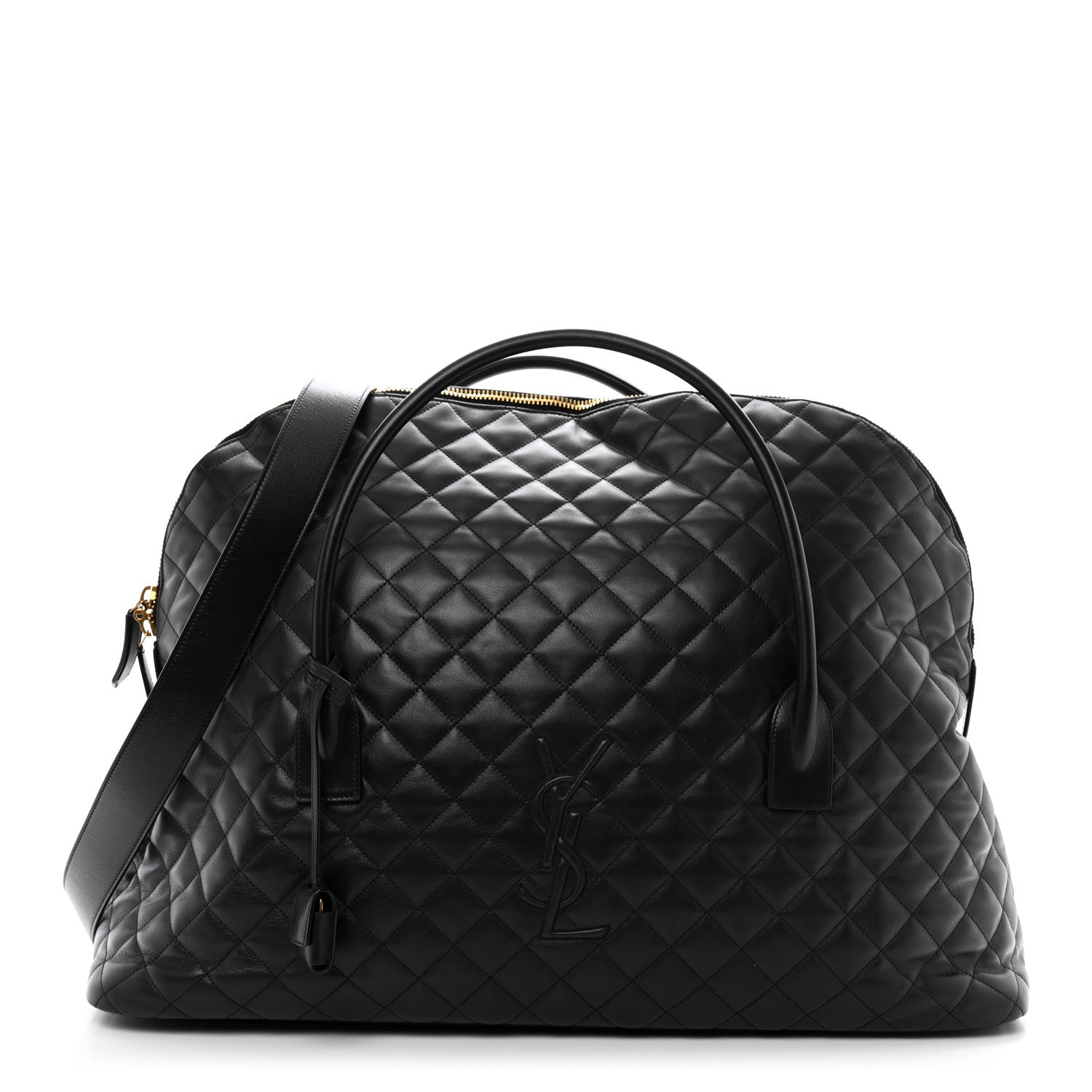 Saint Laurent Calfskin Quilted ES Giant Travel Bag Black 1 of 11