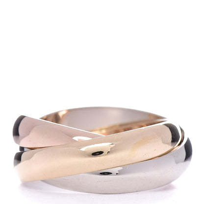 Cartier 18K Pink Yellow White Gold Classic Les Must De Trinity Ring 49 4.75 3 of 5