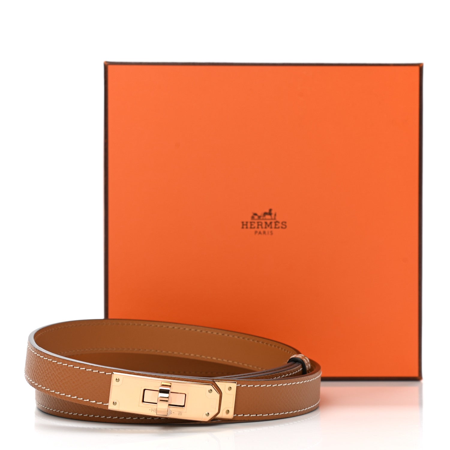 Hermes Epsom Kelly Belt Gold 5 of 5