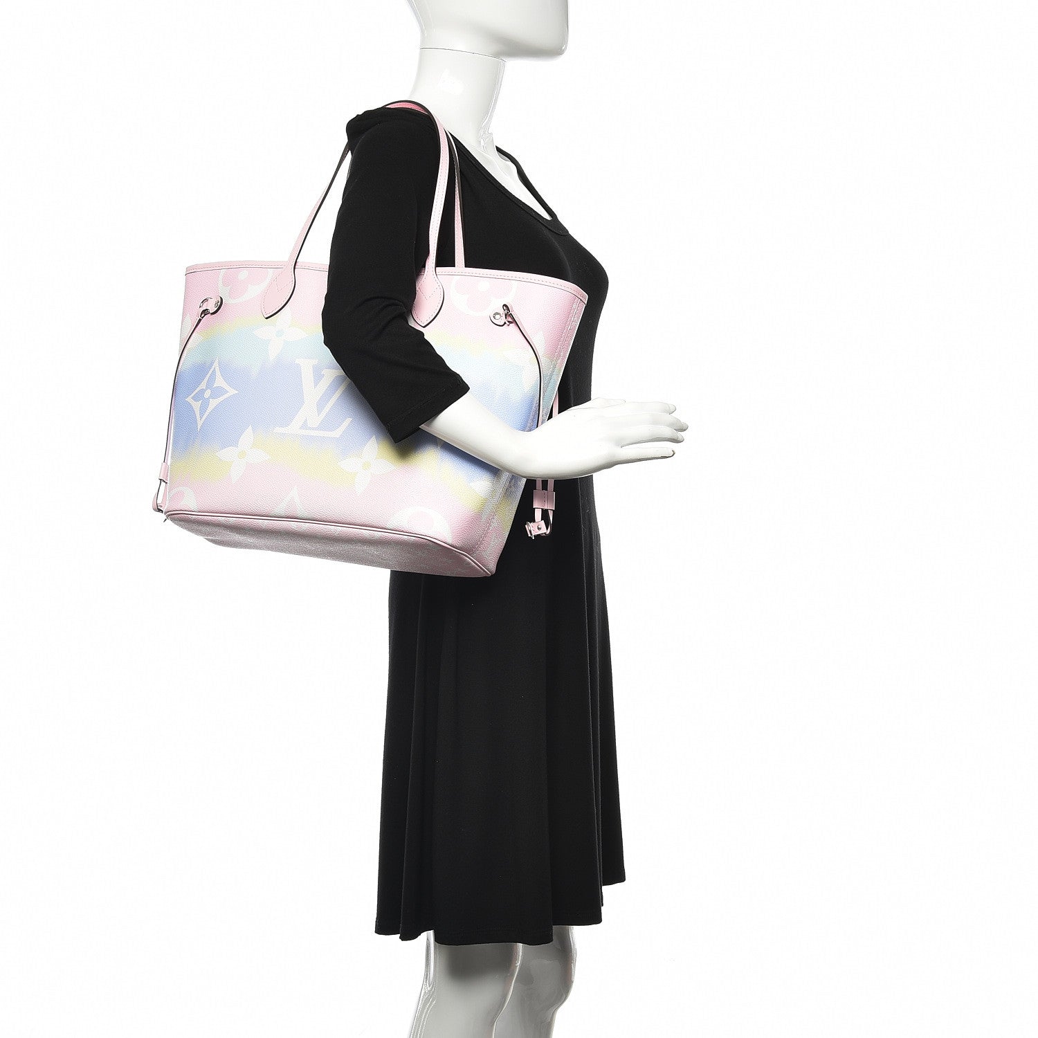 Louis Vuitton Monogram Escale Neverfull MM Pastel 2 of 10