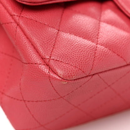 Chanel Caviar Quilted Mini Rectangular Flap Dark Pink 11 of 11