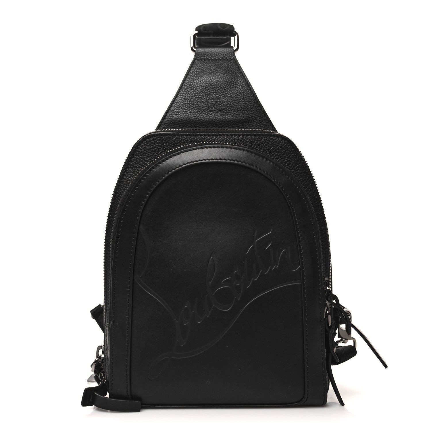 Christian Louboutin CHRISTIAN LOUBOUTIN Calfskin Loubifunk Crossbody Black 1 of 10