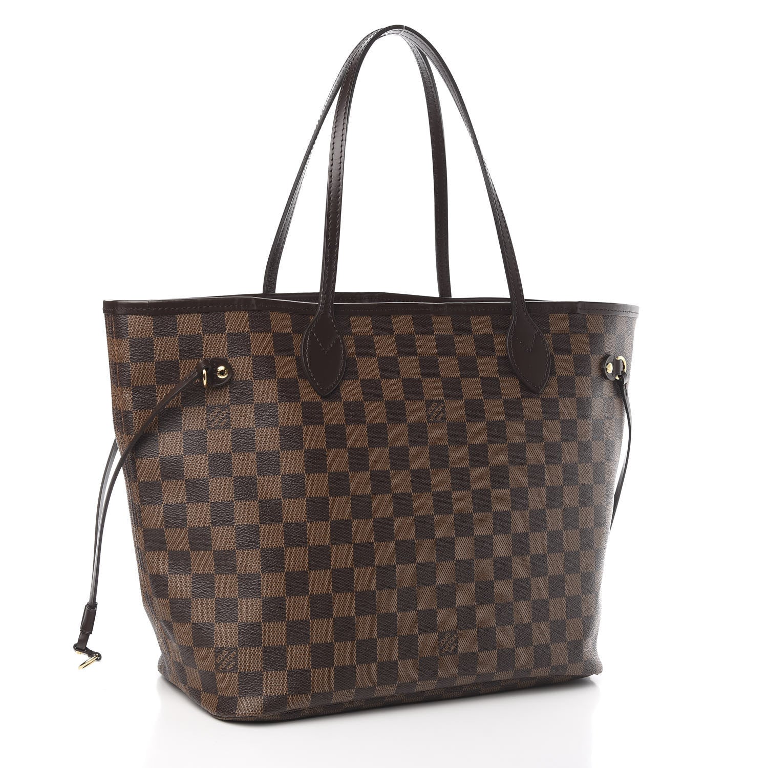 Louis Vuitton Damier Ebene Neo Neverfull MM Rose Ballerine 3 of 11