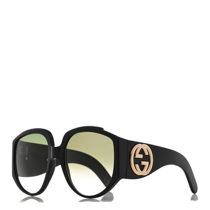 Gucci Acetate Oversized Interlocking G GG0151S Sunglasses Black 1 of 8