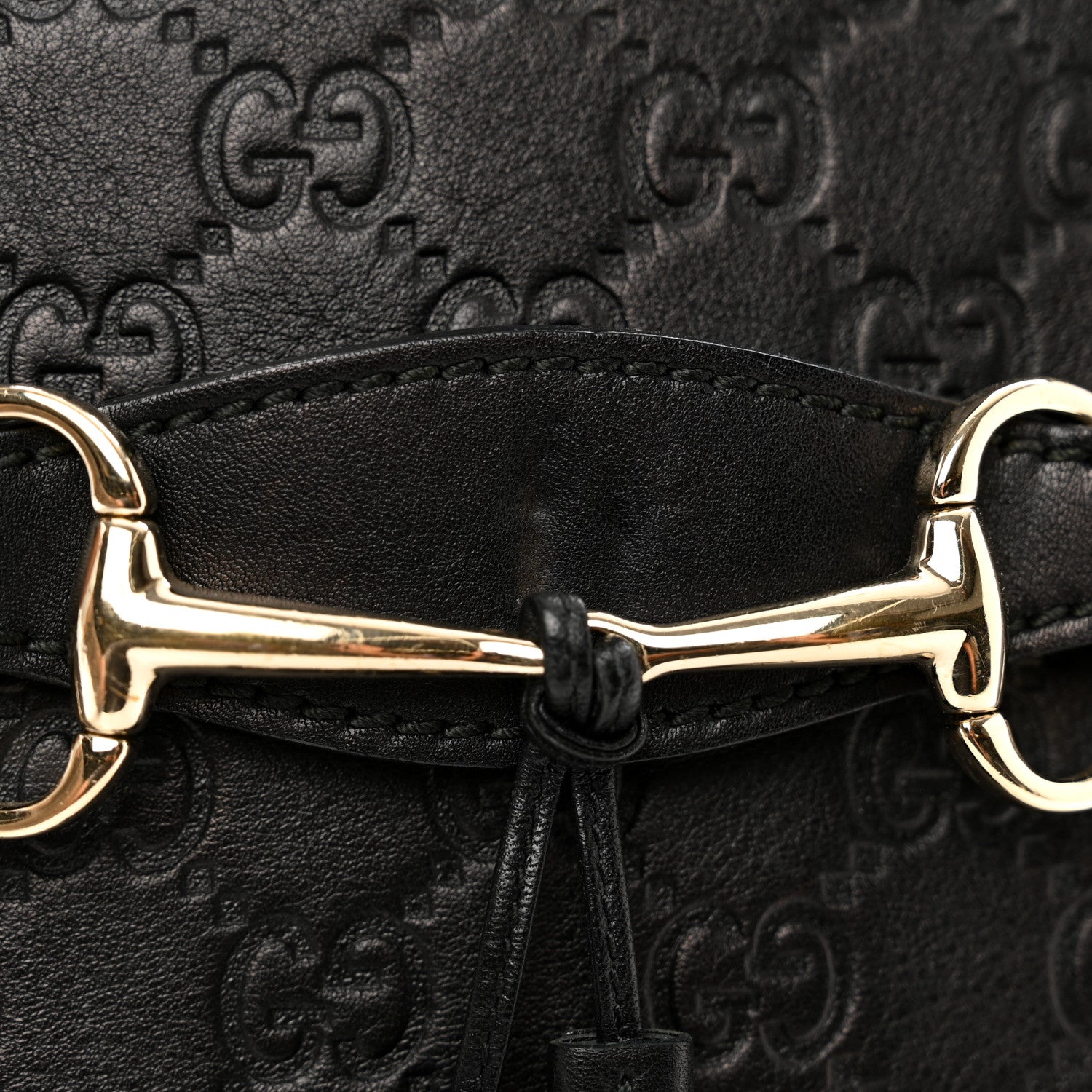 Gucci Guccissima Medium Emily Chain Shoulder Bag Black 13 of 13