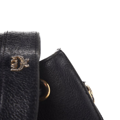 MCM Grained Calfskin Studded Drawstring Backpack Black 7 of 15
