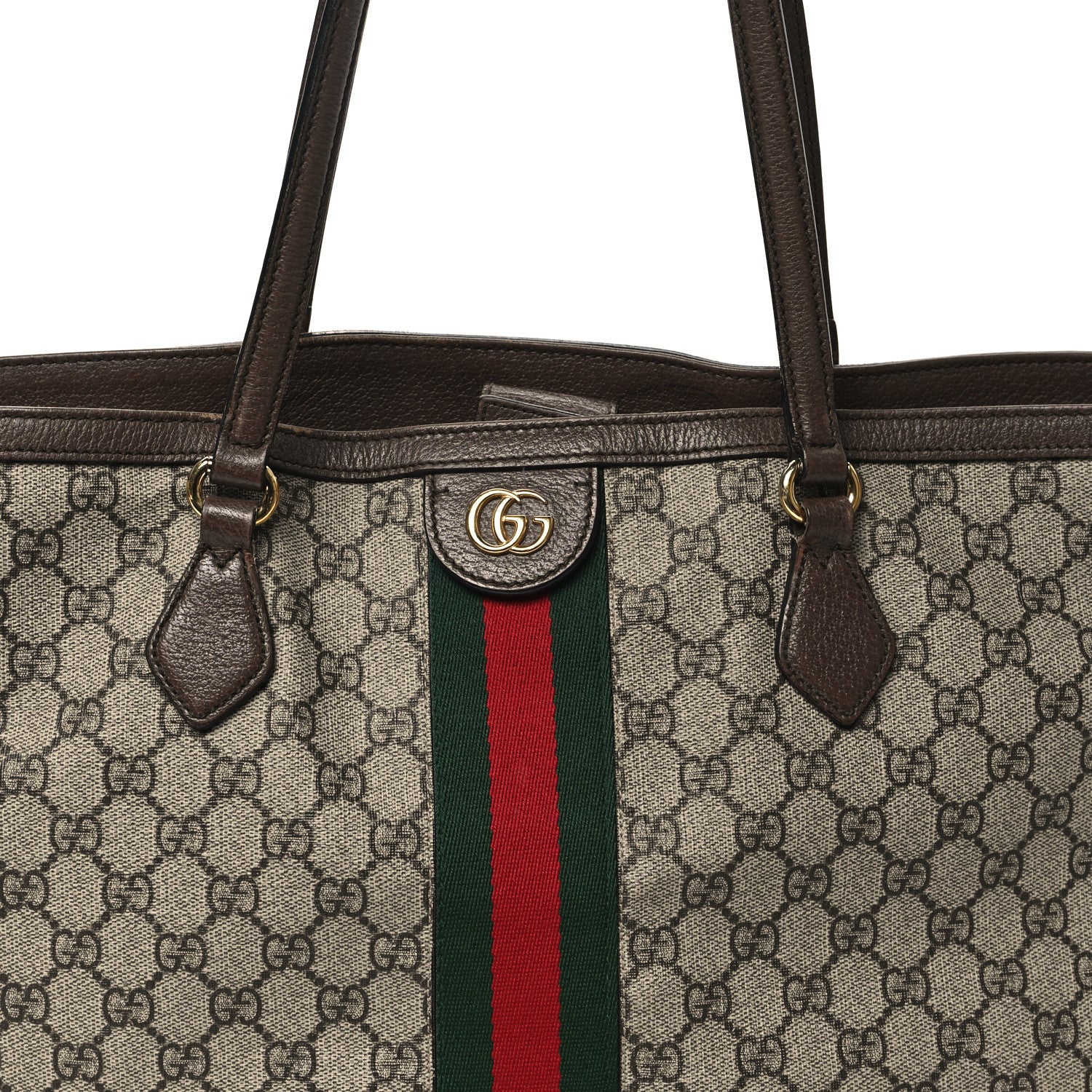 Gucci GG Supreme Monogram Medium Ophidia Shopping Tote Brown 8 of 12
