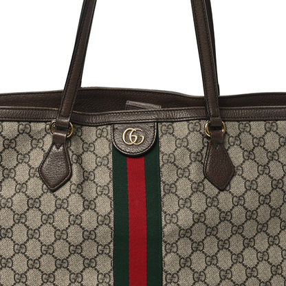 Gucci GG Supreme Monogram Medium Ophidia Shopping Tote Brown 8 of 12