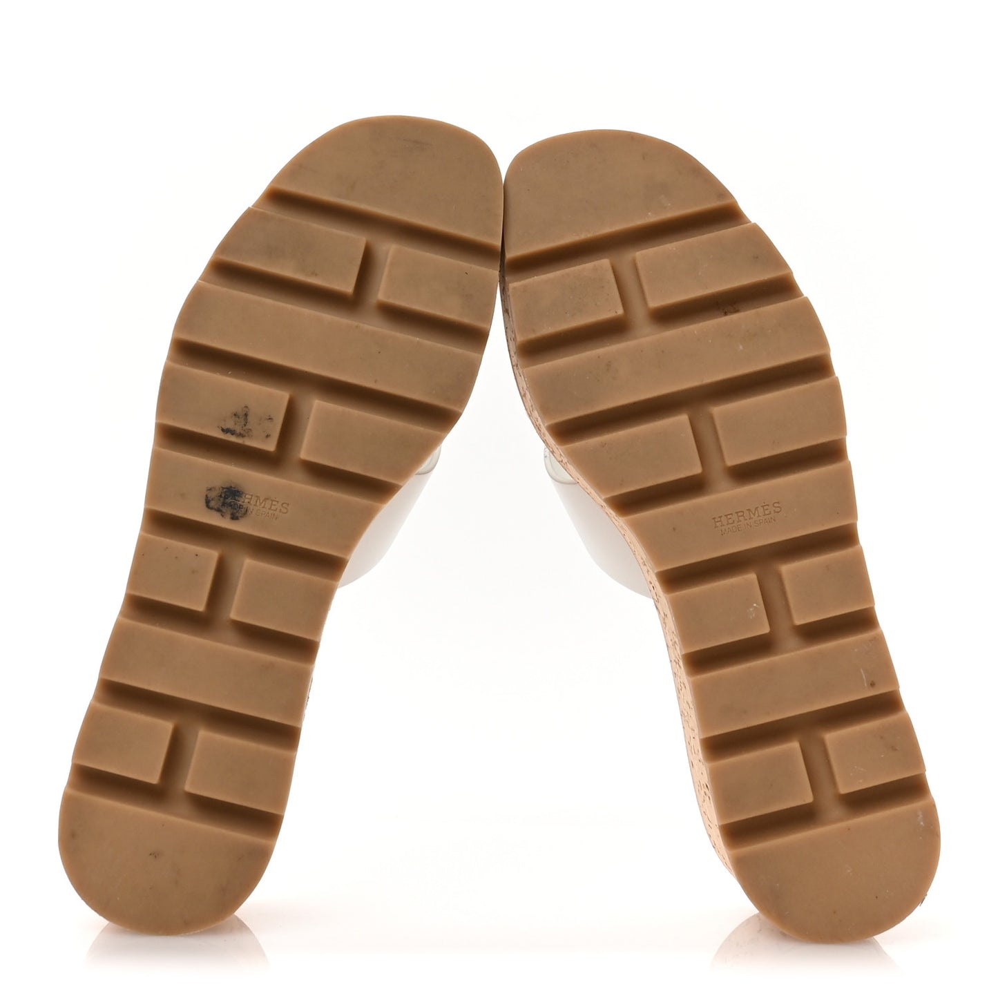 Calfskin Cork Eze 30 Sandals 40 White