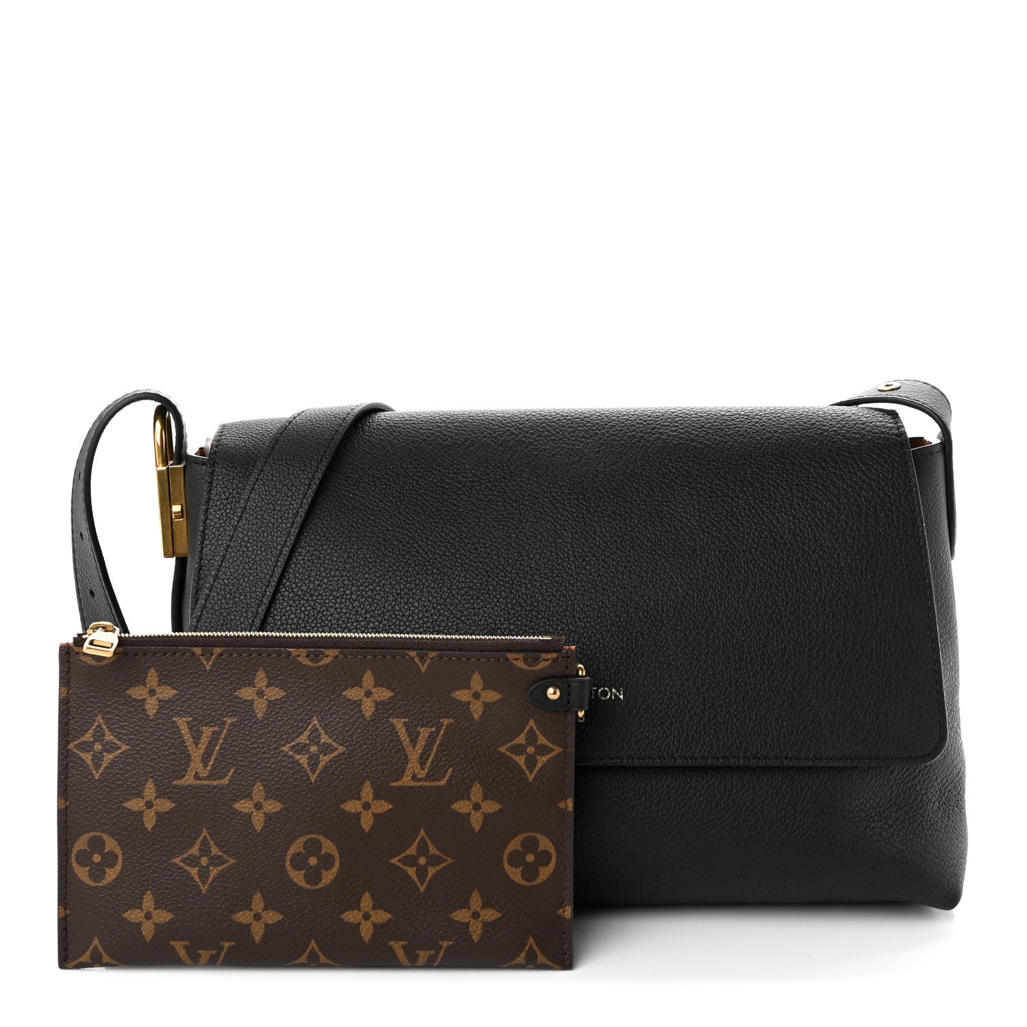 Louis Vuitton Grained Calfskin Low Key Messenger Black 3 of 10