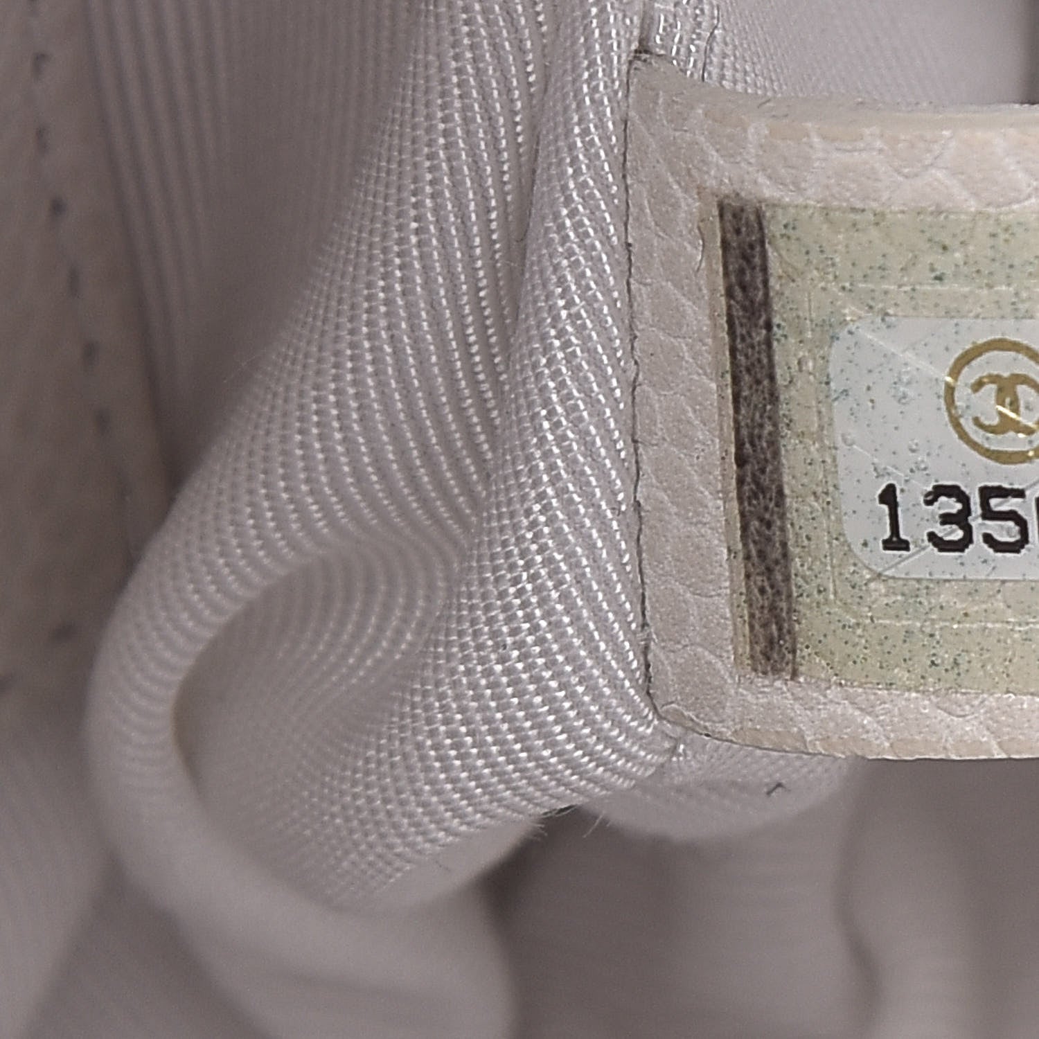 Chanel Caviar Half Moon Wallet On Chain WOC White 8 of 13