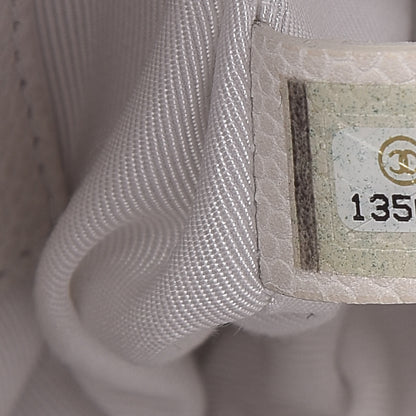 Chanel Caviar Half Moon Wallet On Chain WOC White 8 of 13