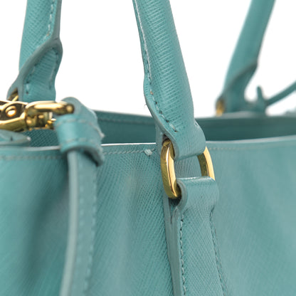 Prada Saffiano Medium Galleria Double Zip Tote Turchese 13 of 13