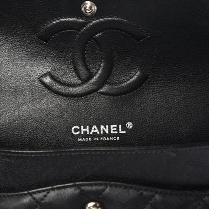 Chanel Crumpled Calfskin Quilted Medium Double Flap So Black 6 of 8