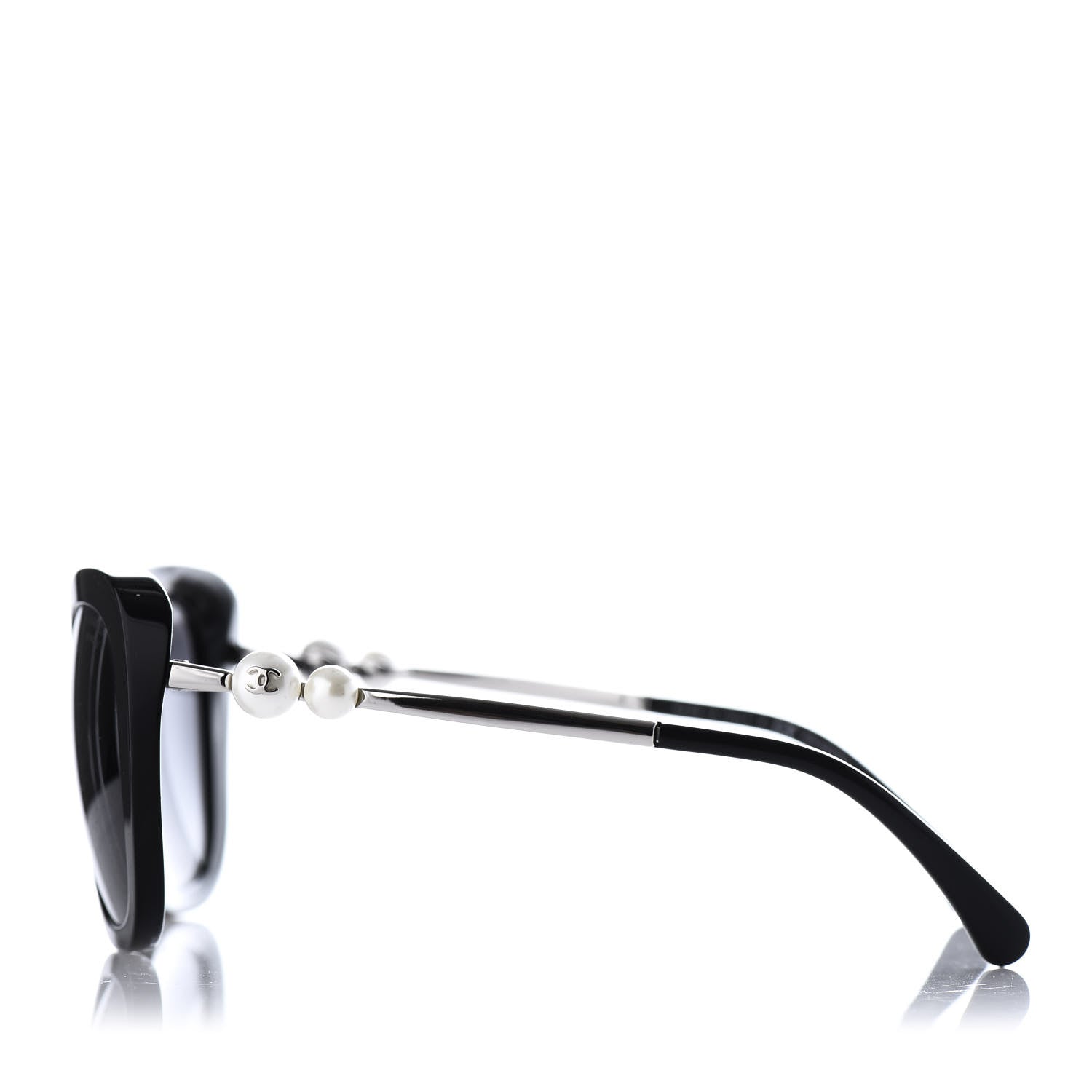 Chanel Polarized Pearl Sunglasses 5339-H Black 3 of 9