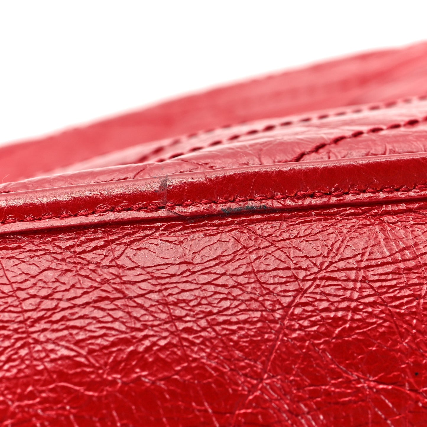 Crinkled Calfskin Matelasse Monogram Medium Niki Chain Satchel Rouge Eros