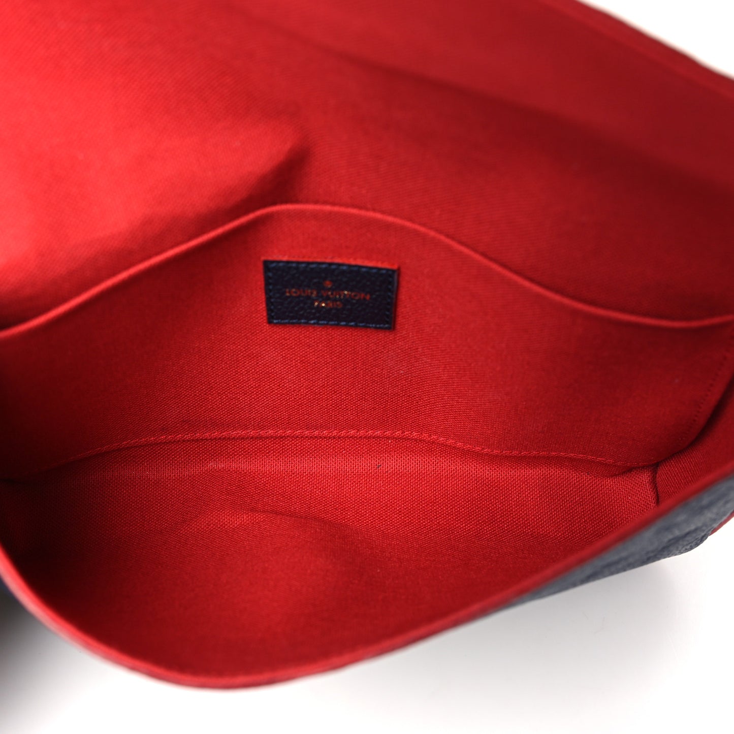 Empreinte Pochette Felicie Chain Wallet Marine Rouge