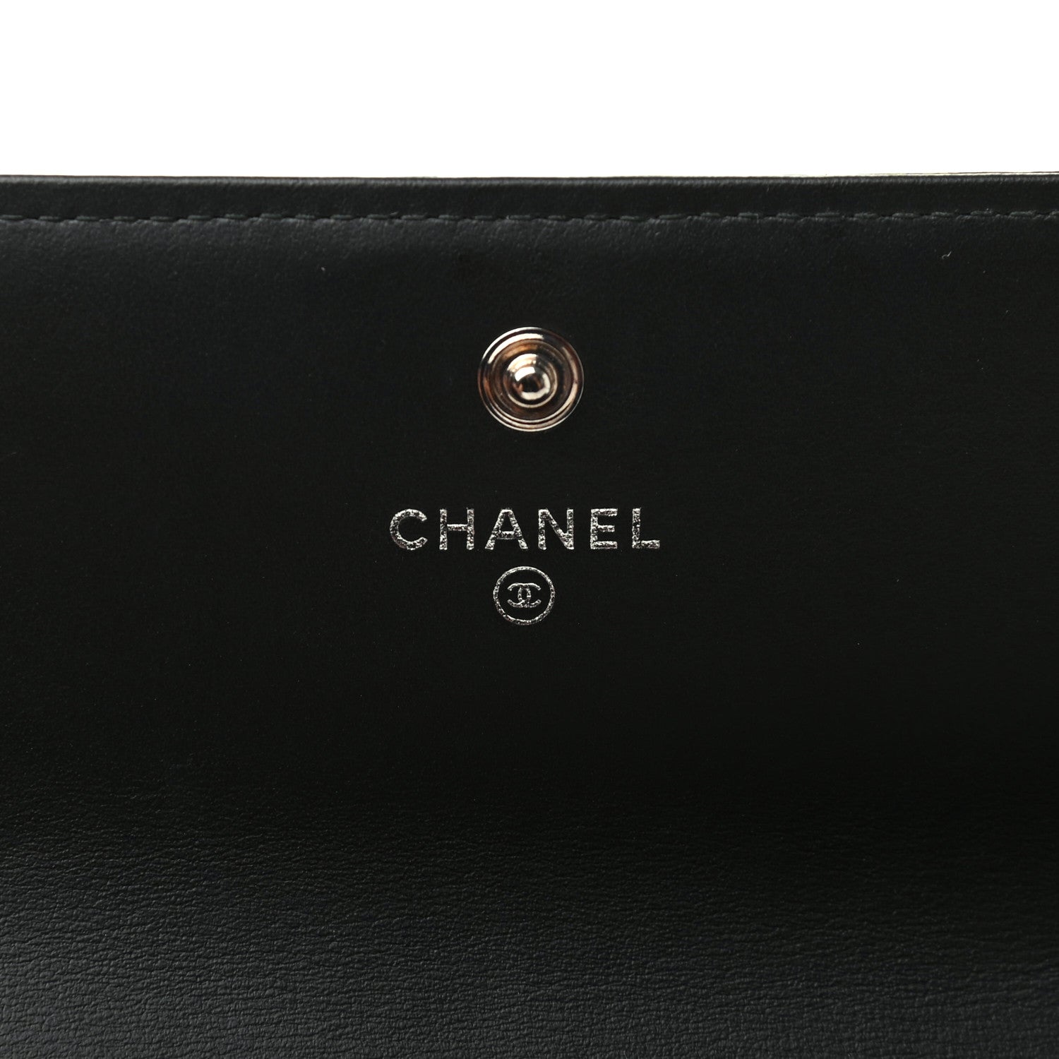 Chanel Calfskin Quilted Large Boy Gusset Flap Wallet Black 6 of 10