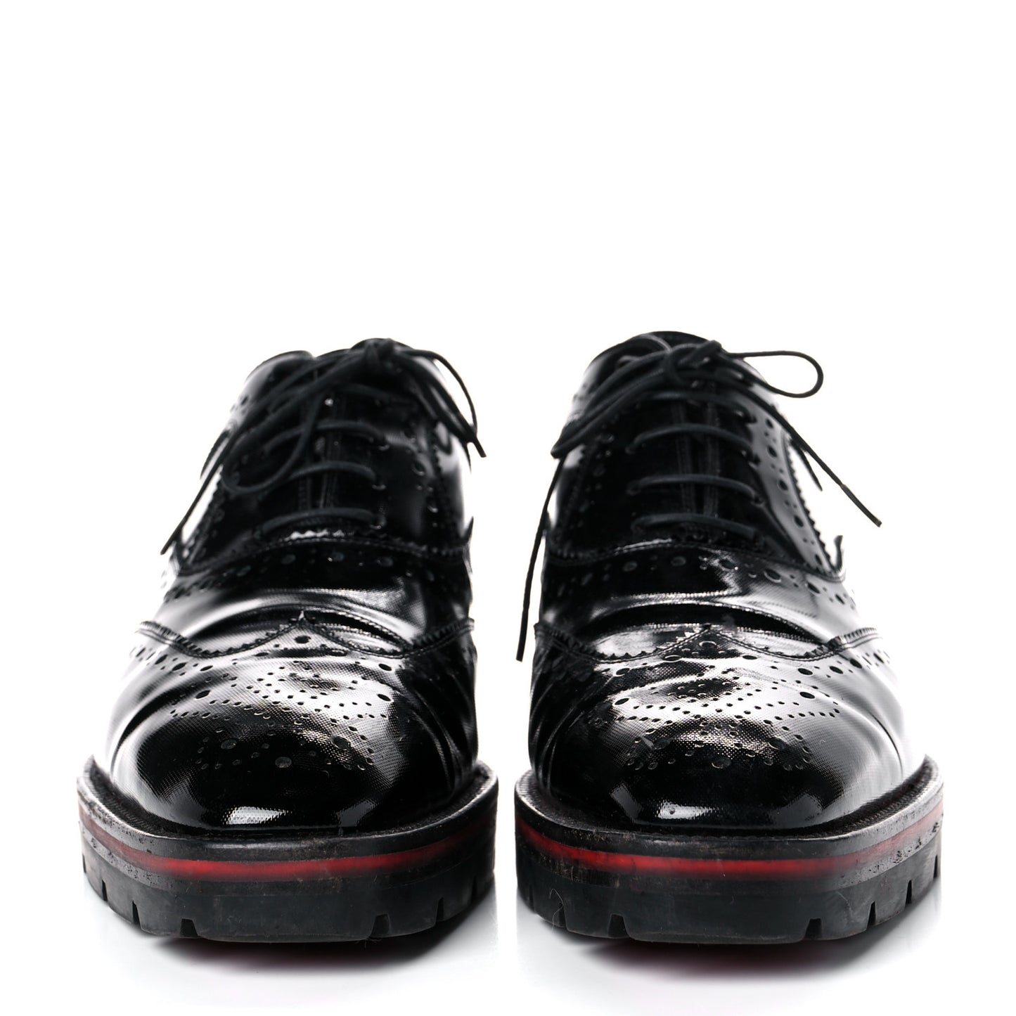 Patent Charletta Brogue Oxfords 37.5 Black